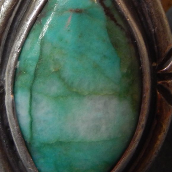 Vintage  Beautiful Semi Precious Stone 925  Ring - Picture 5 of 8